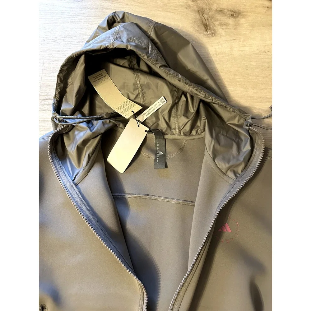 NEW ADIDAS BY STELLA MCCARTNEY Gray Scuba Jacket Size Small - Picture 3 of 12